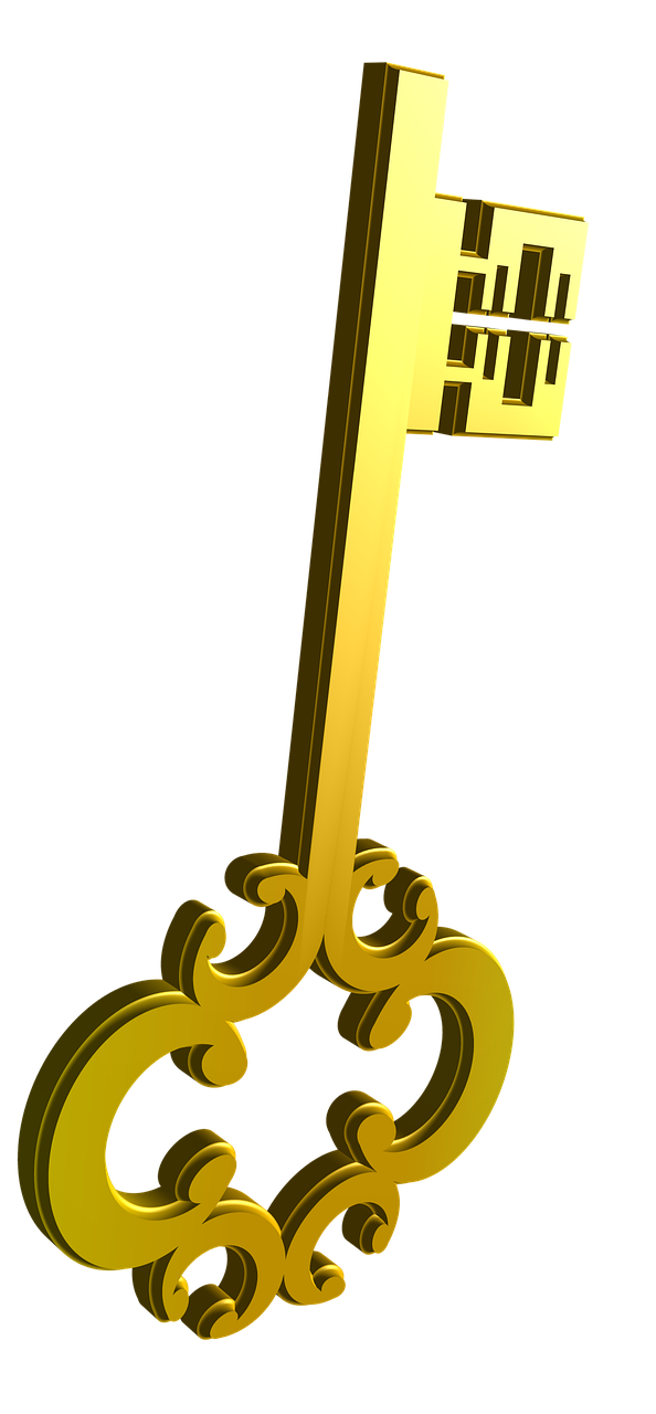 key golden lock free photo