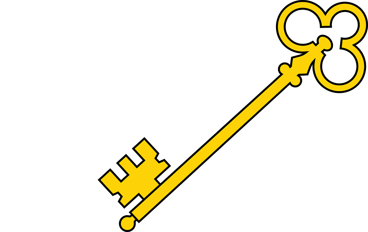 key golden lock free photo