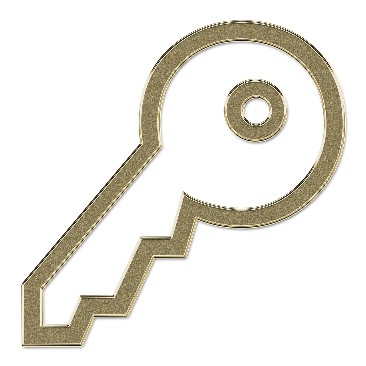 key  golden  skeleton key free photo