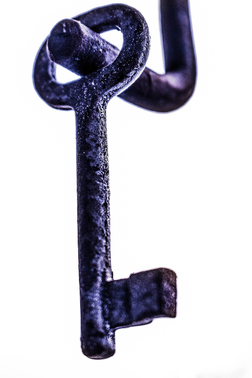 key  metal  old free photo