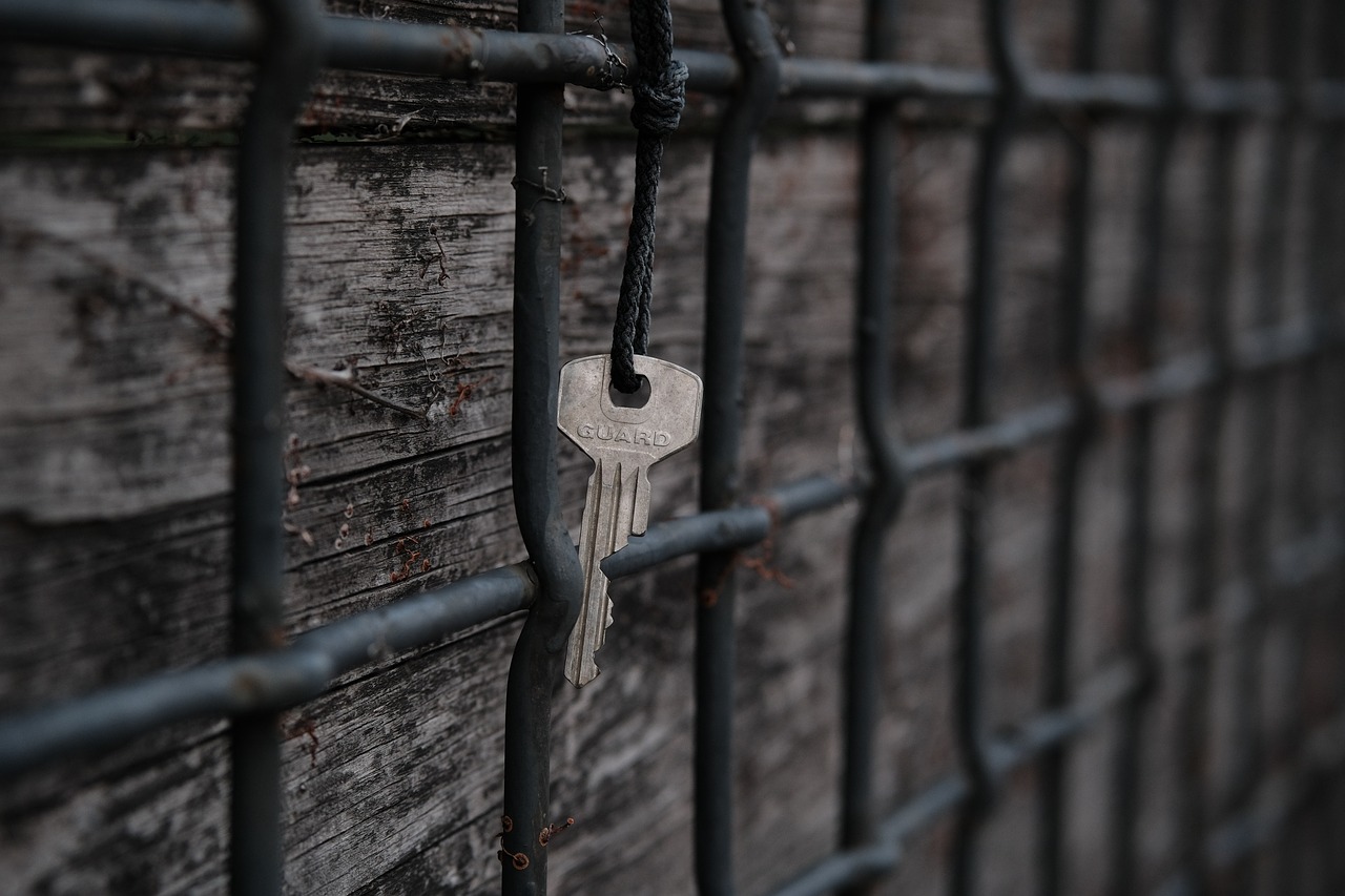 key  fence  wood free photo