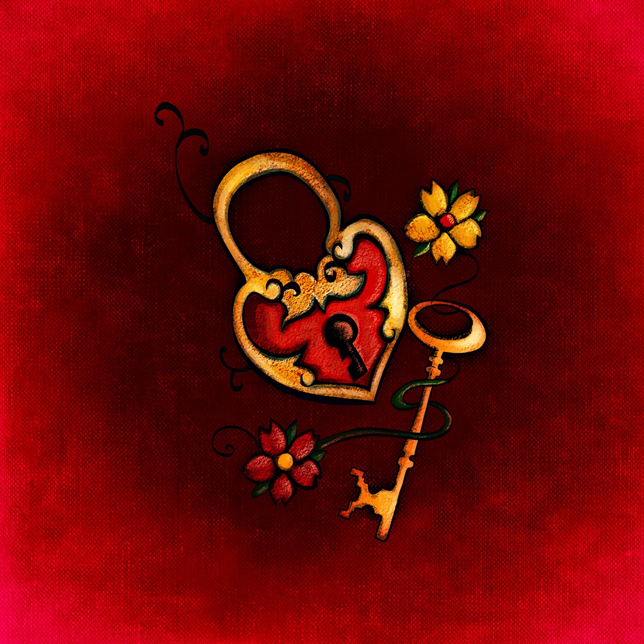 key heart love free photo