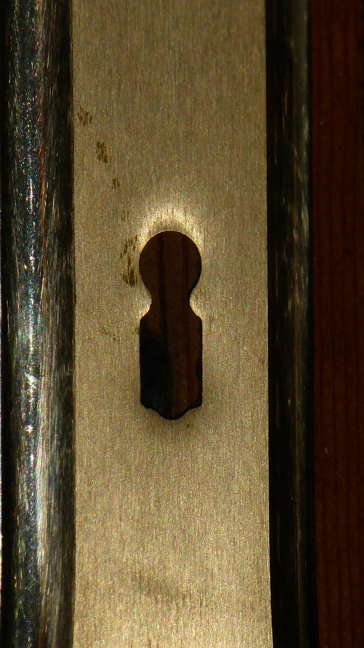 key hole hole door free photo