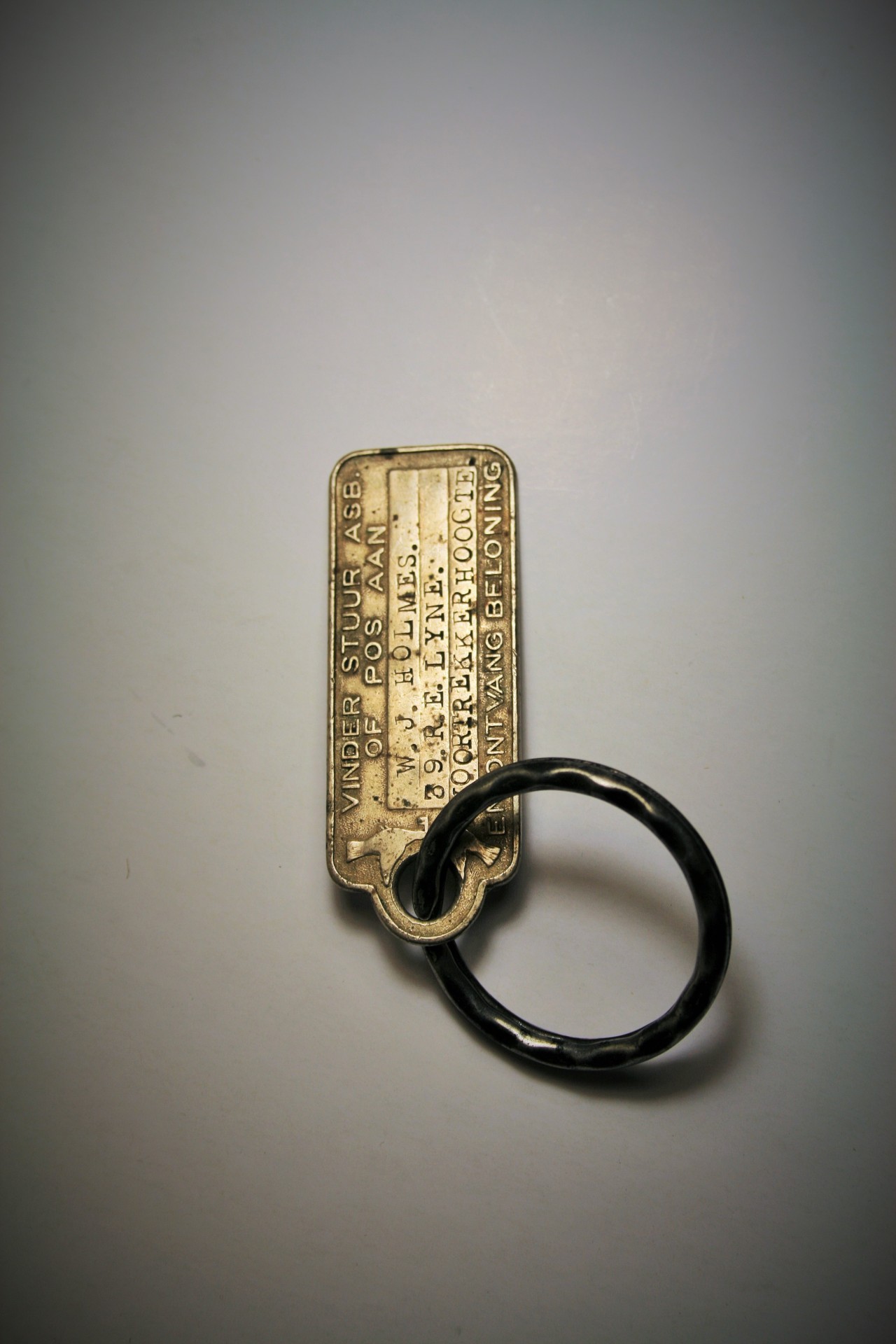 key ring tag metal free photo