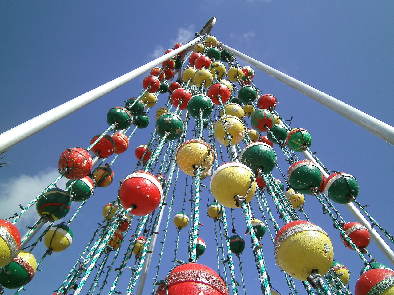 key west christmas tree floats free photo