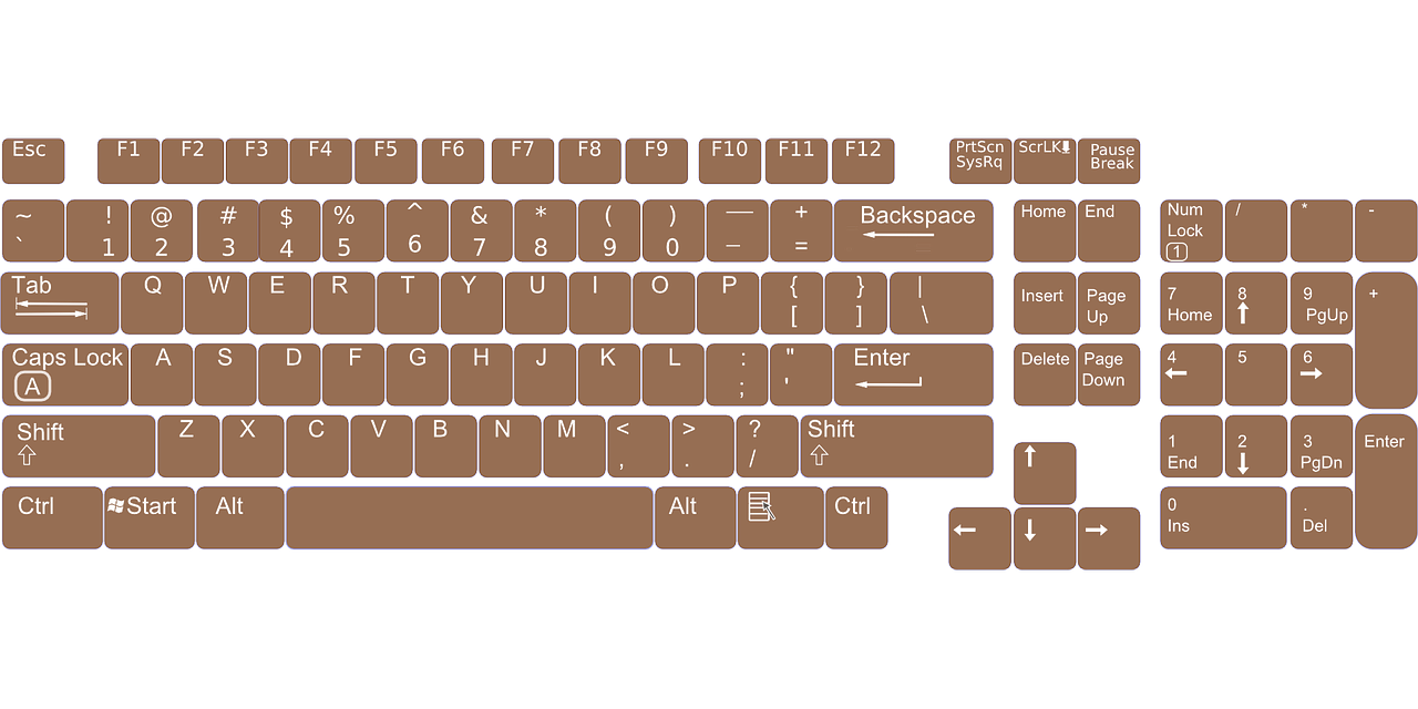 keyboard layout keys free photo