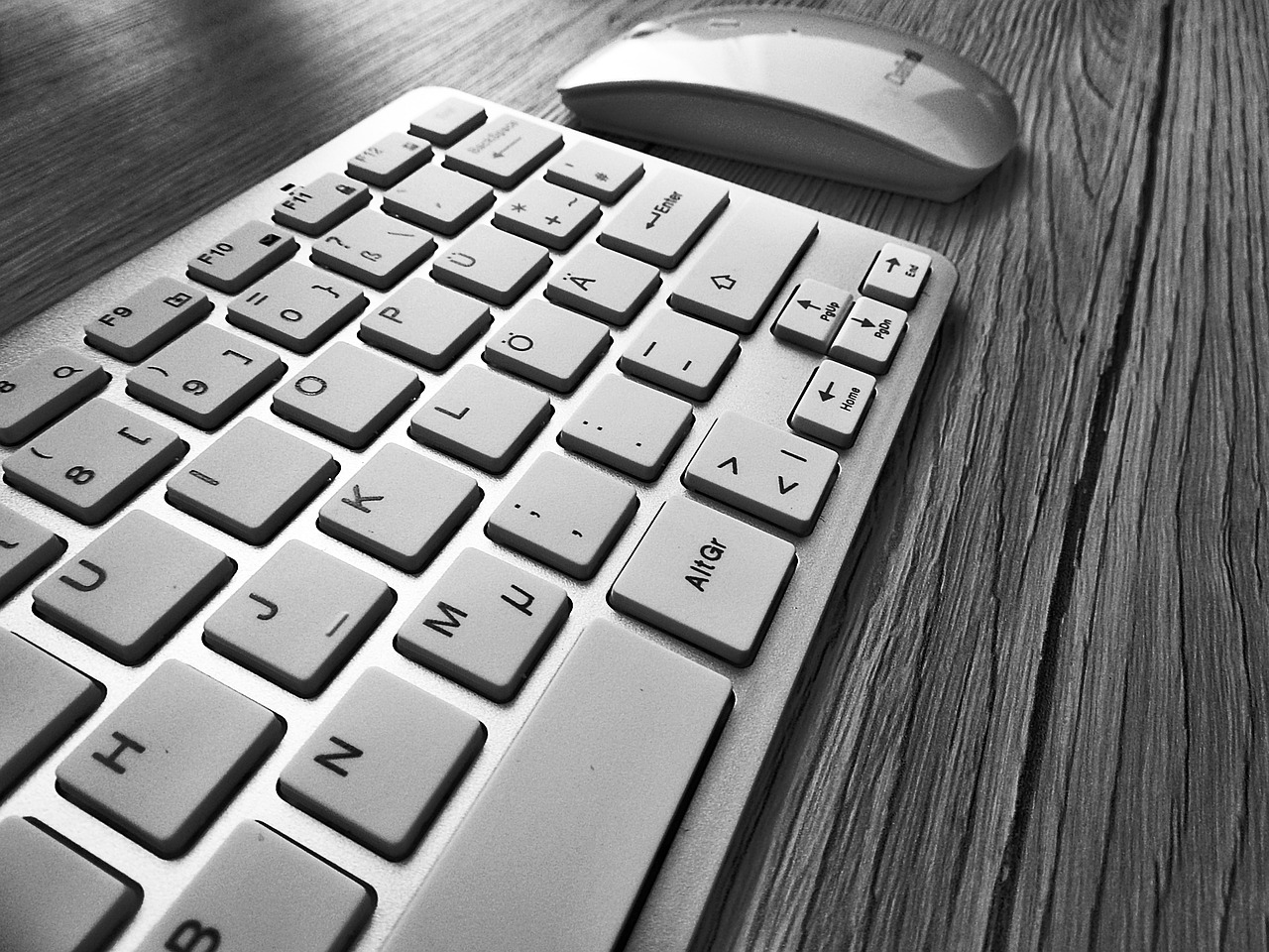 keyboard mouse desk free photo