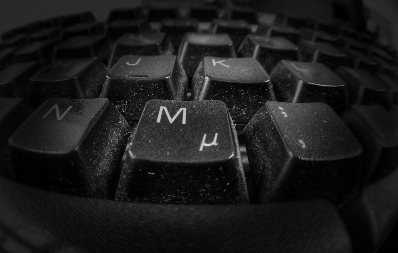 keyboard keys black free photo
