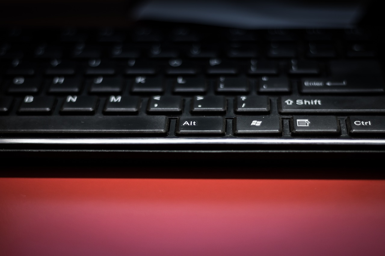 keyboard computer work desk free photo