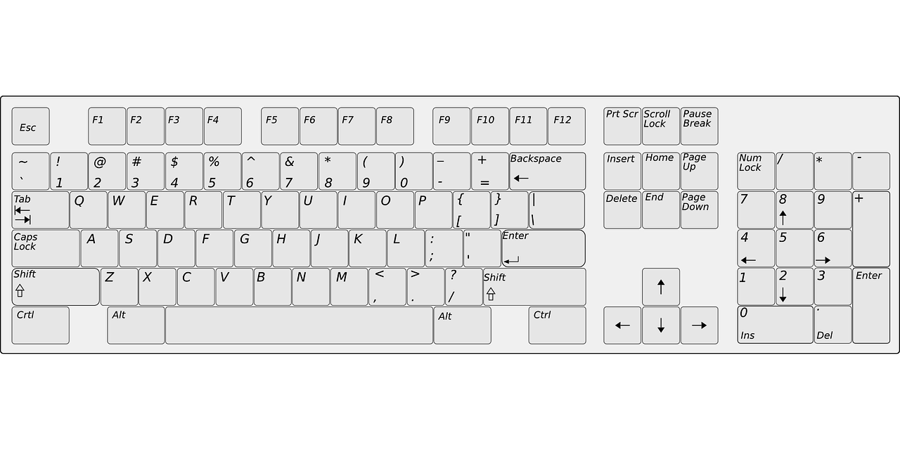 keyboard keypad computers free photo