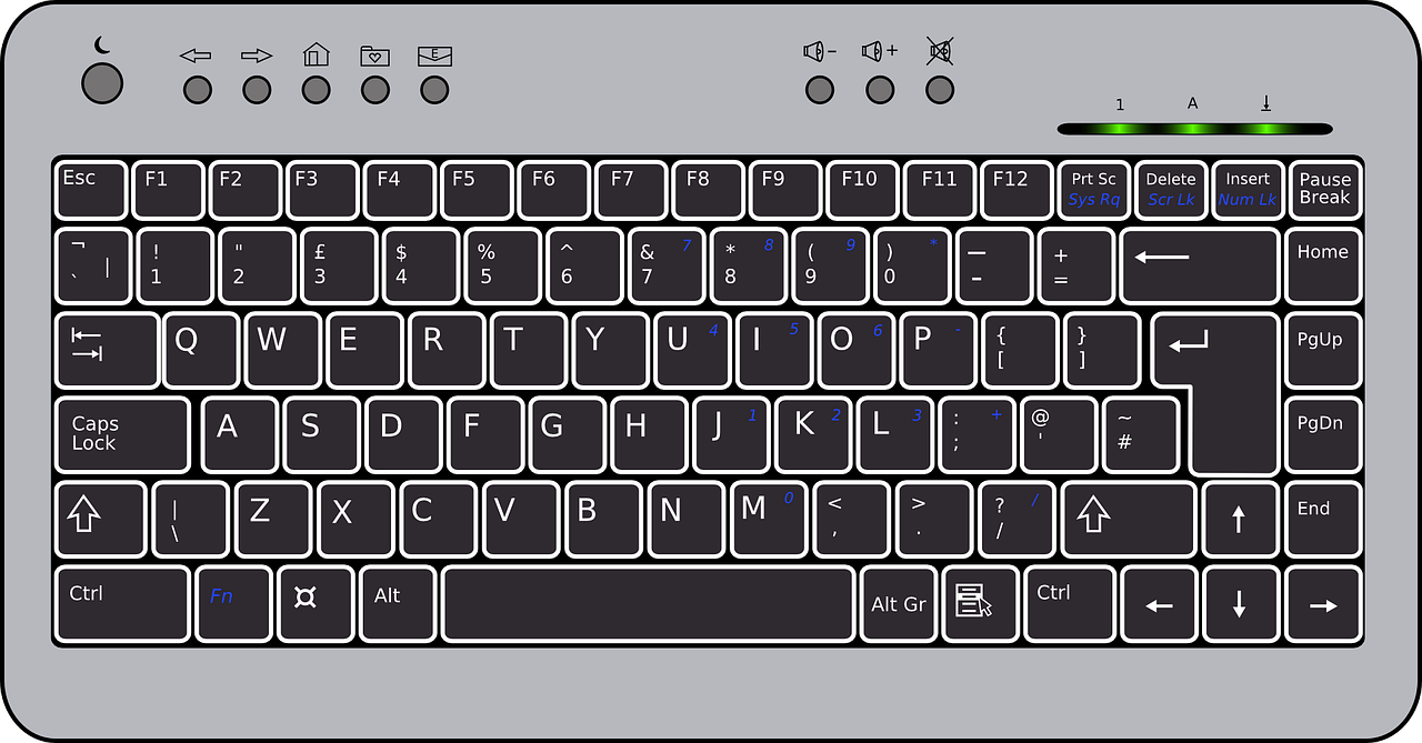 keyboard black compact free photo