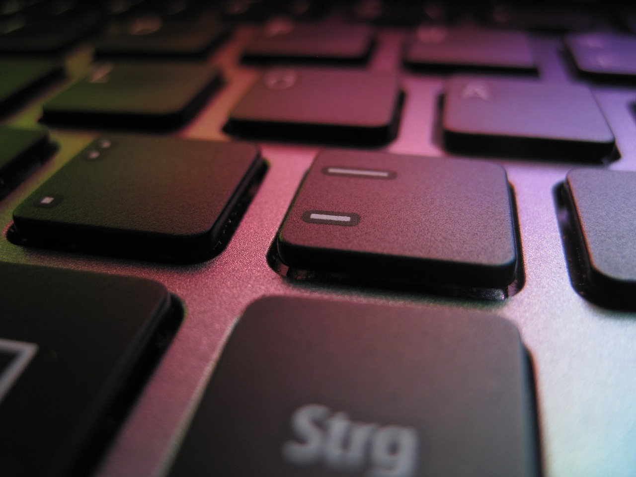keyboard colorful keys free photo