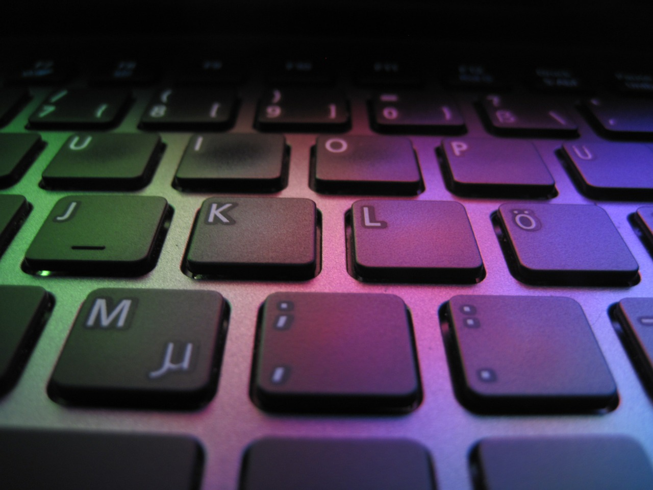 keyboard colorful keys free photo