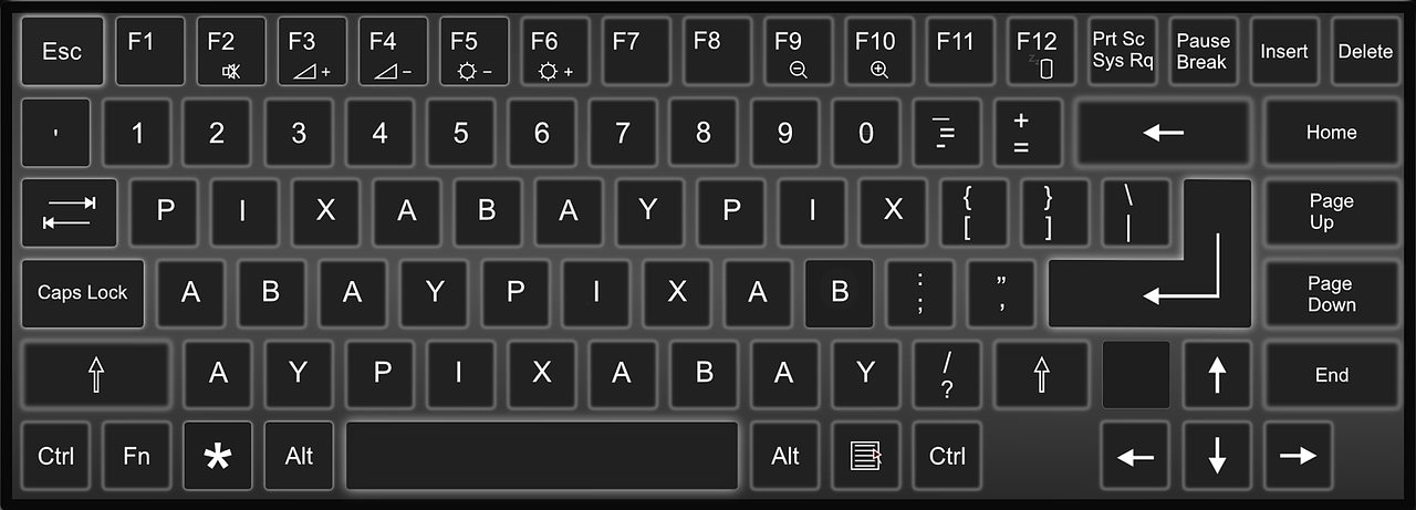 keyboard pixabay keys free photo