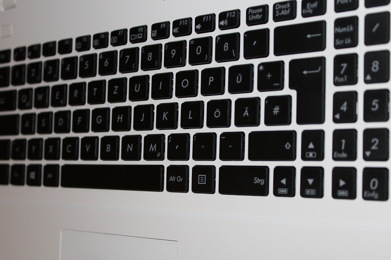 keyboard laptop letters free photo