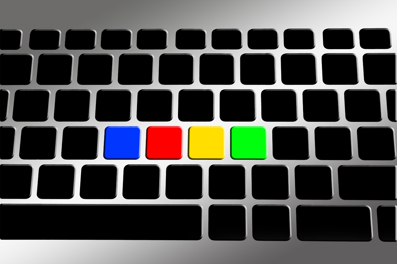 keyboard empty color free photo