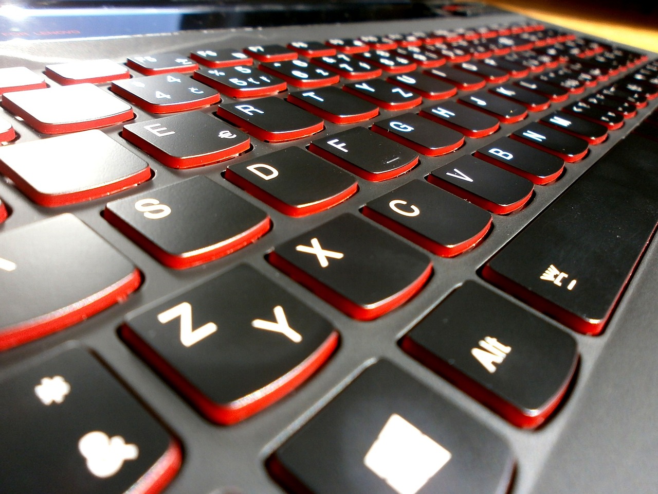 keyboard black notebook free photo