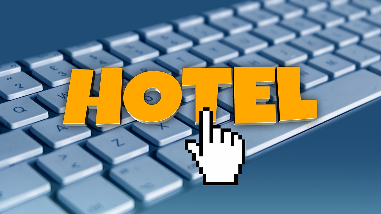 keyboard hotel search free photo