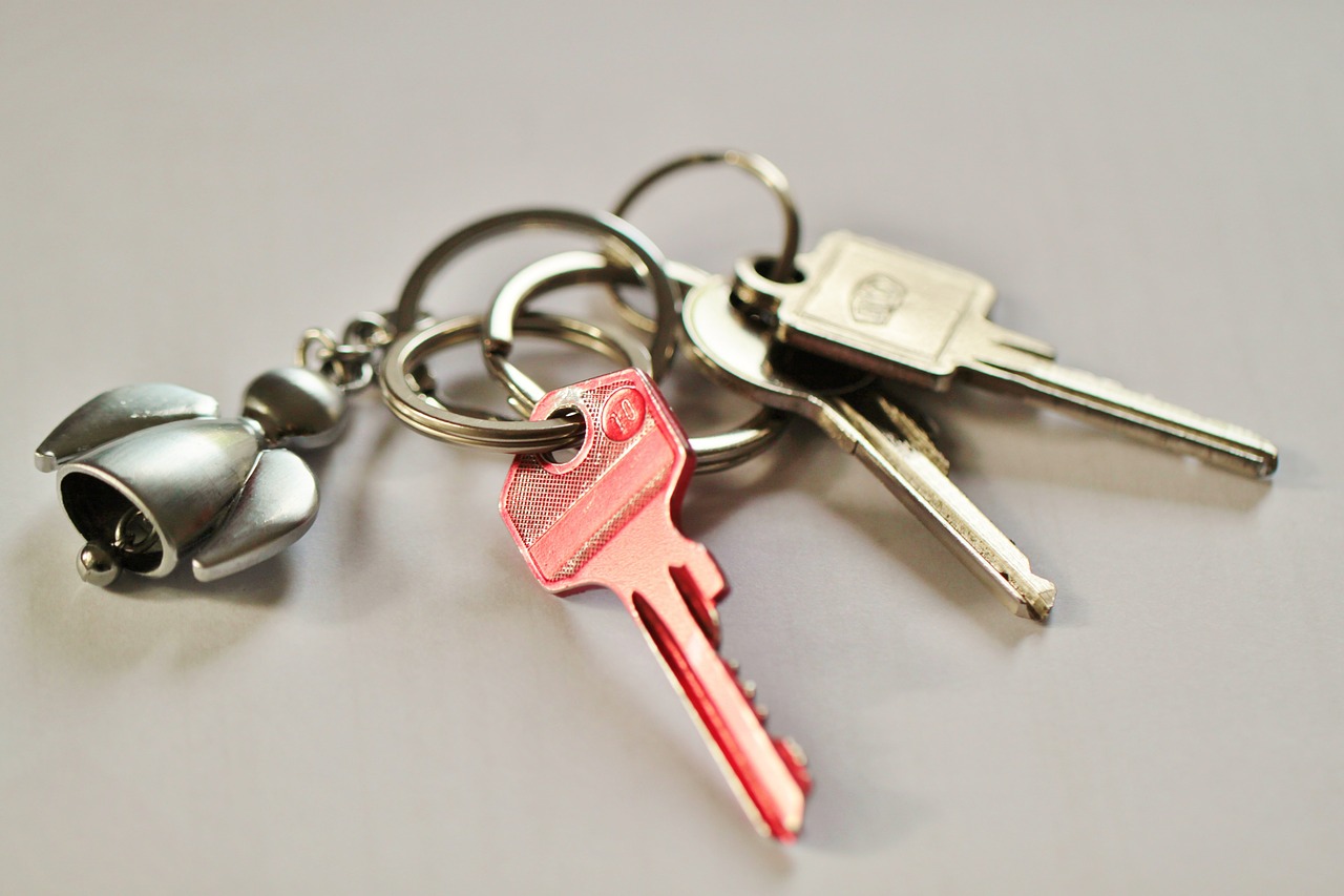 keychain key door key free photo