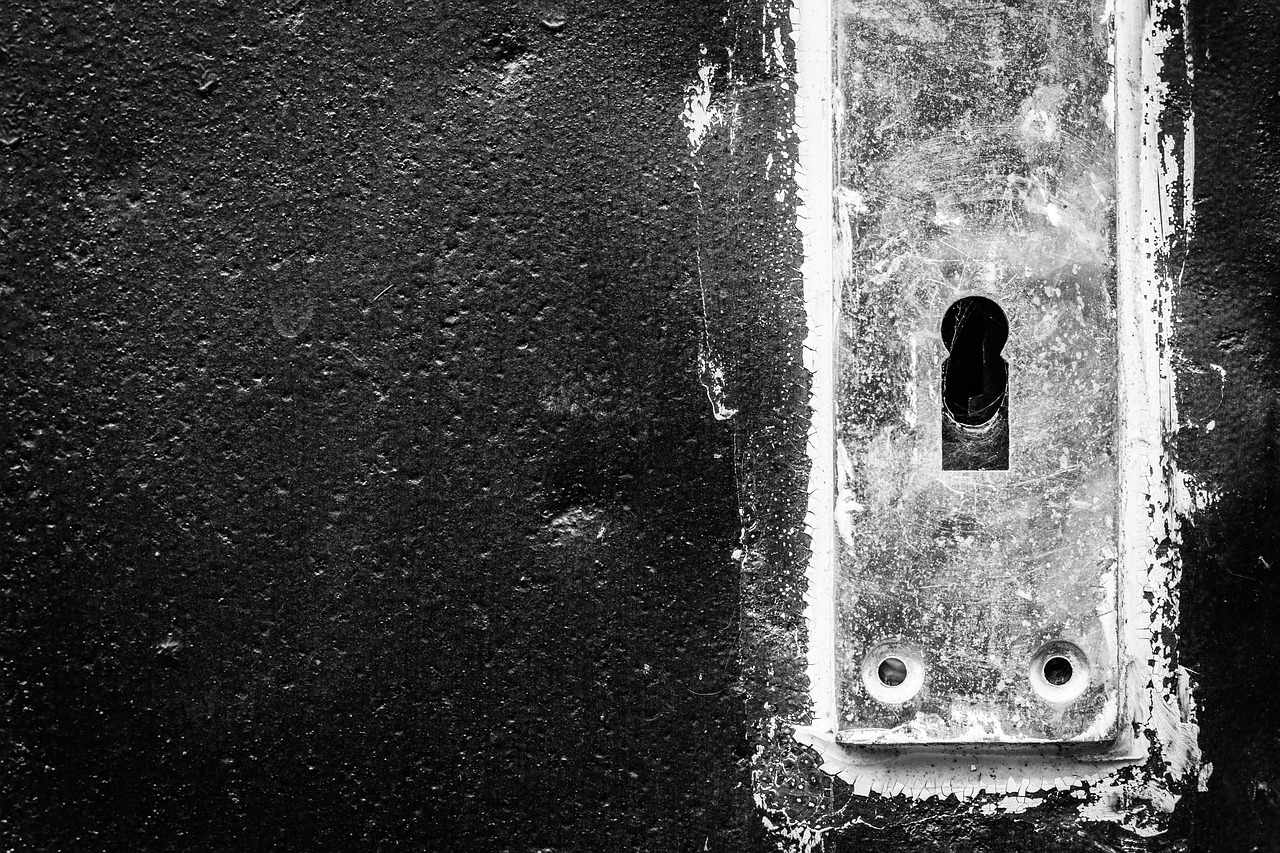 keyhole door handle free photo