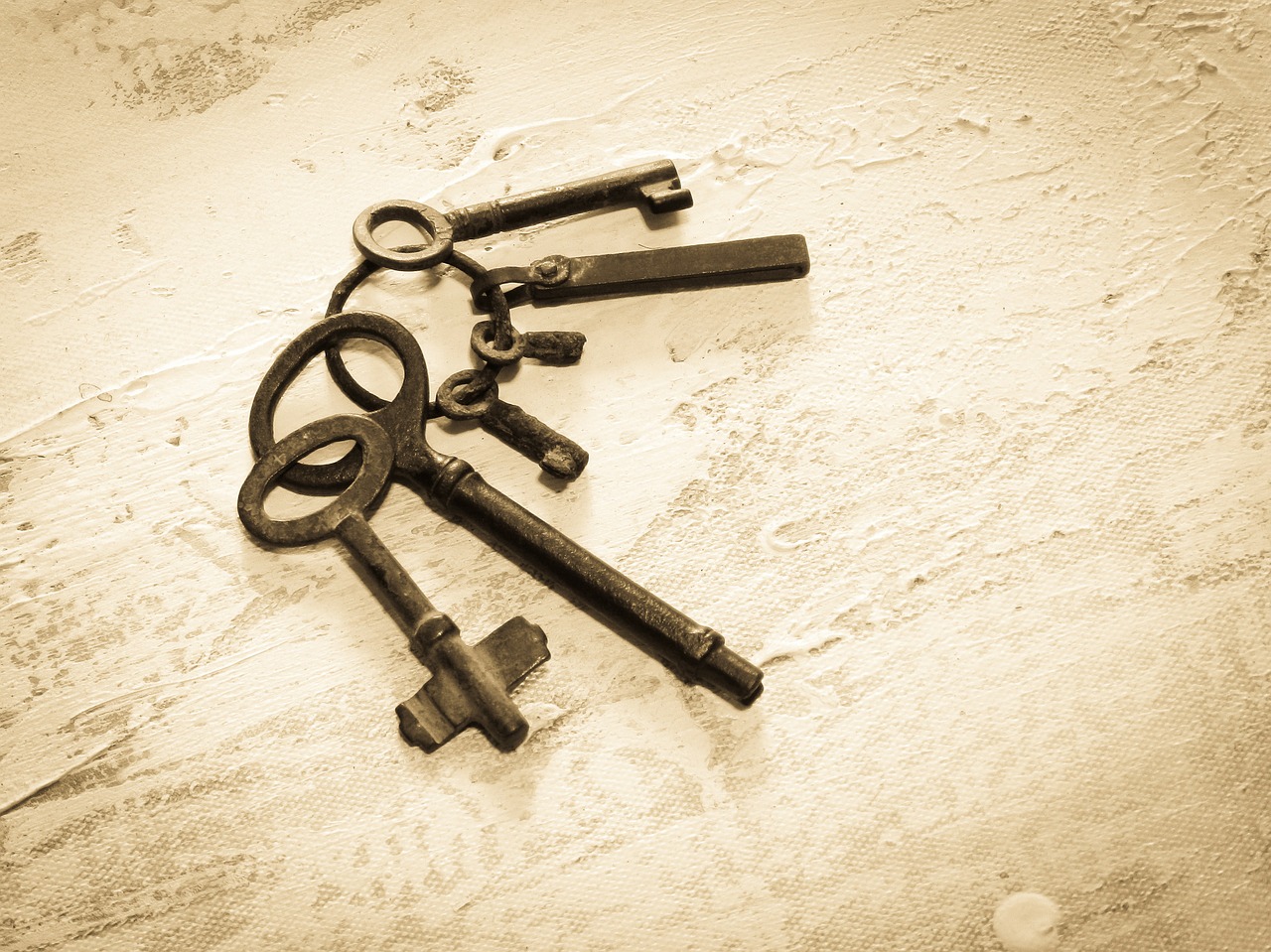 keys keyring vintage free photo