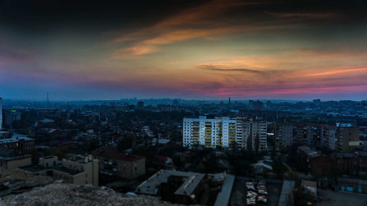 kharkov view from the roof city free photo