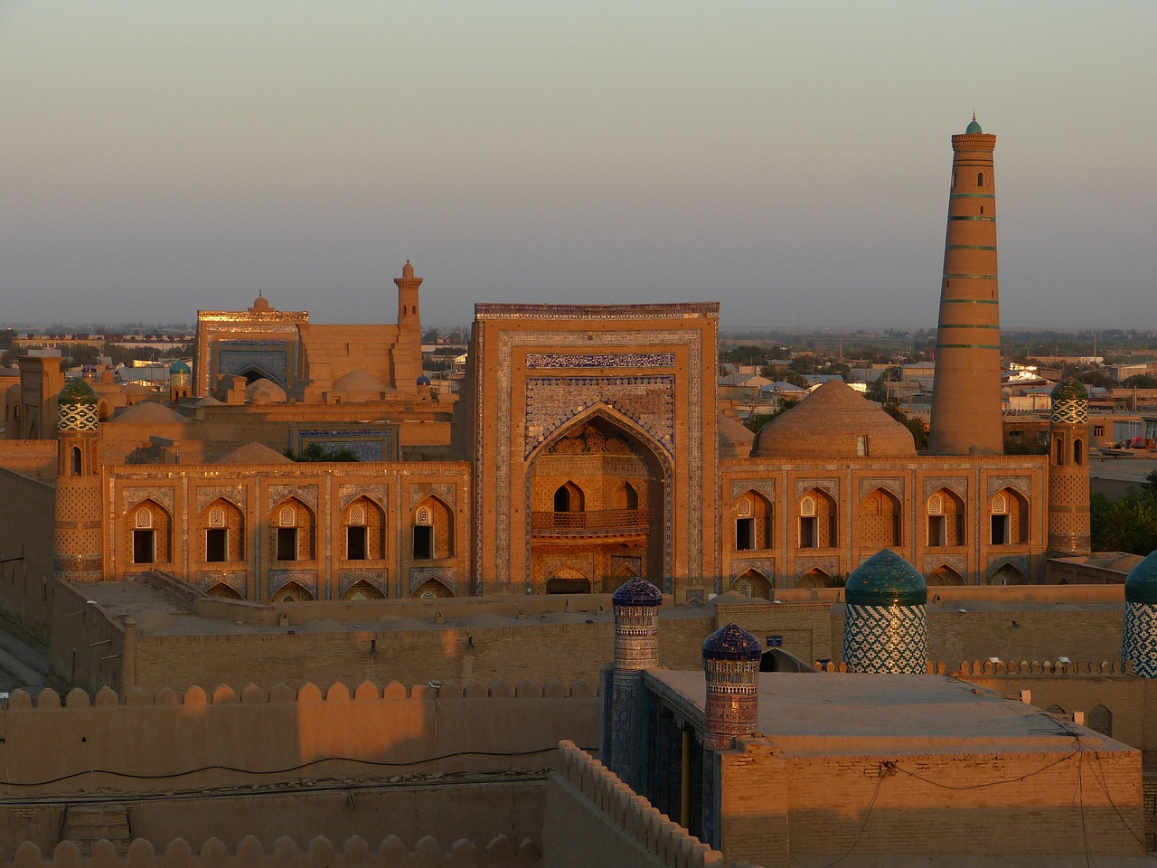 khiva city city view free photo