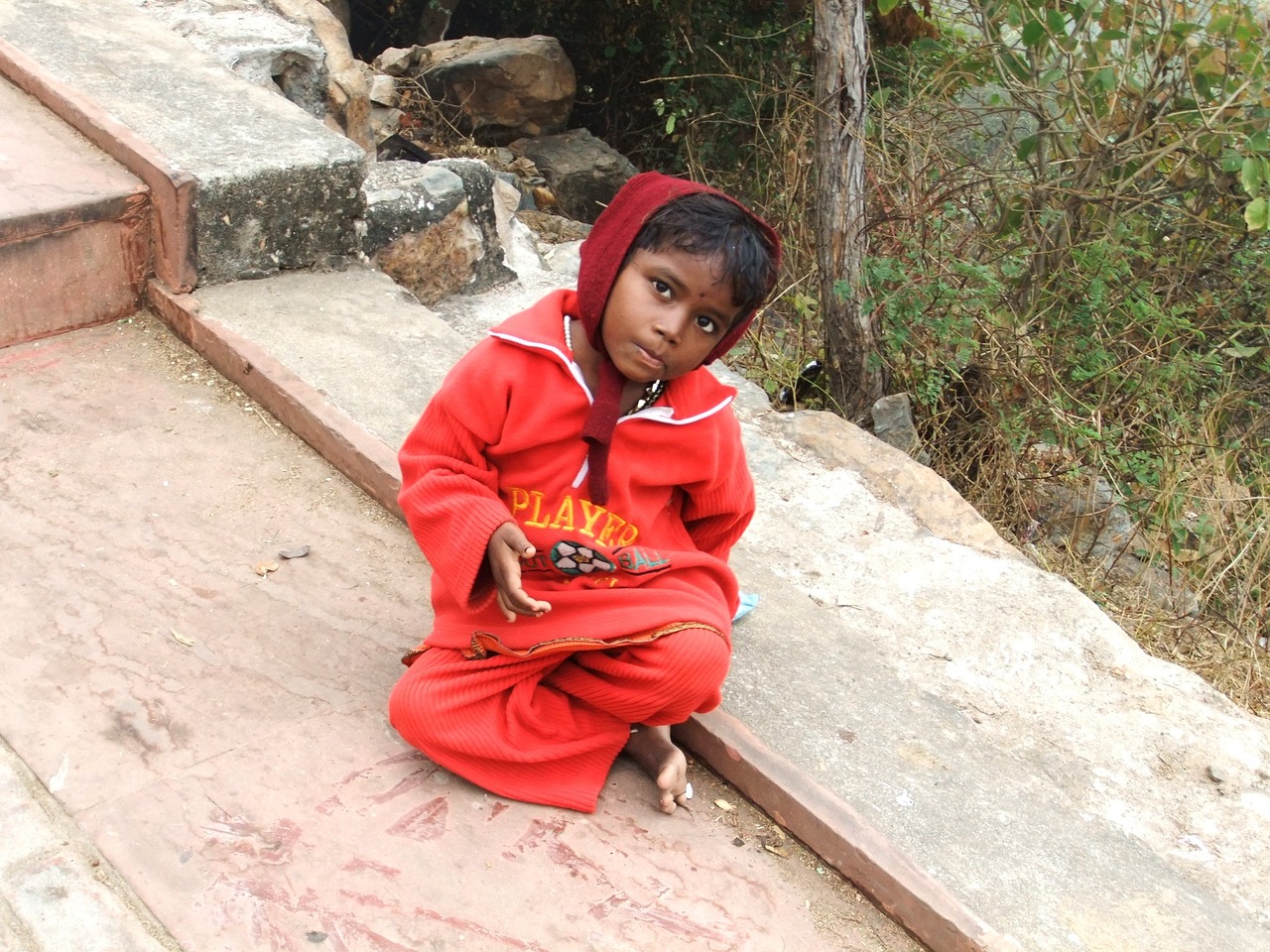 kids red india free photo