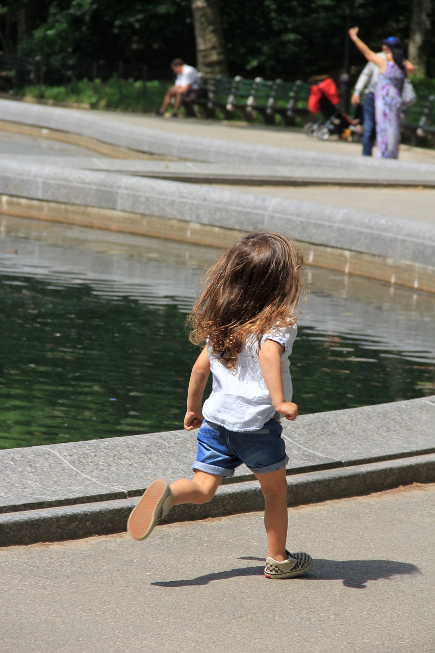 kid run little girl free photo