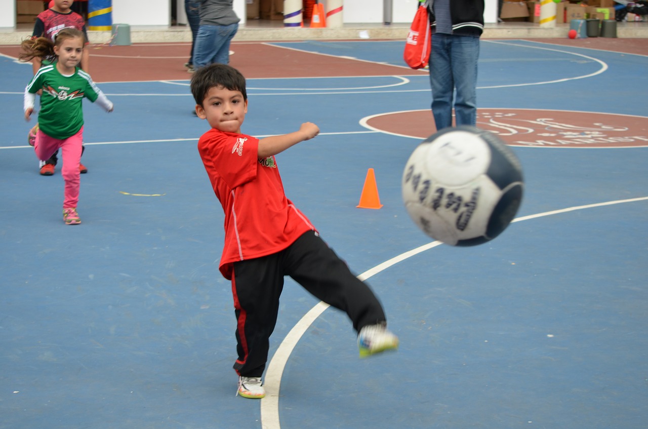 kid soccer kick free photo