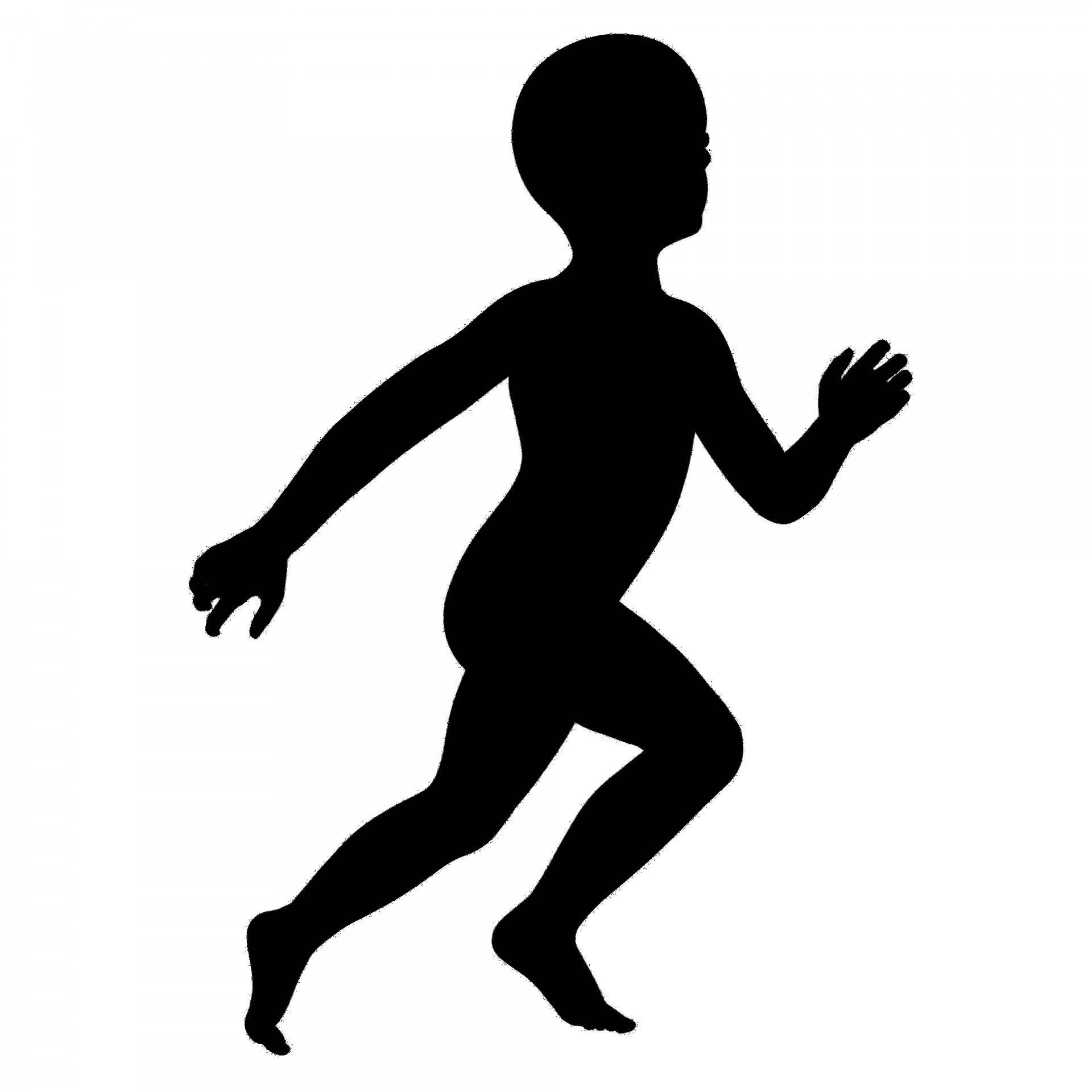silhouette running kid free photo