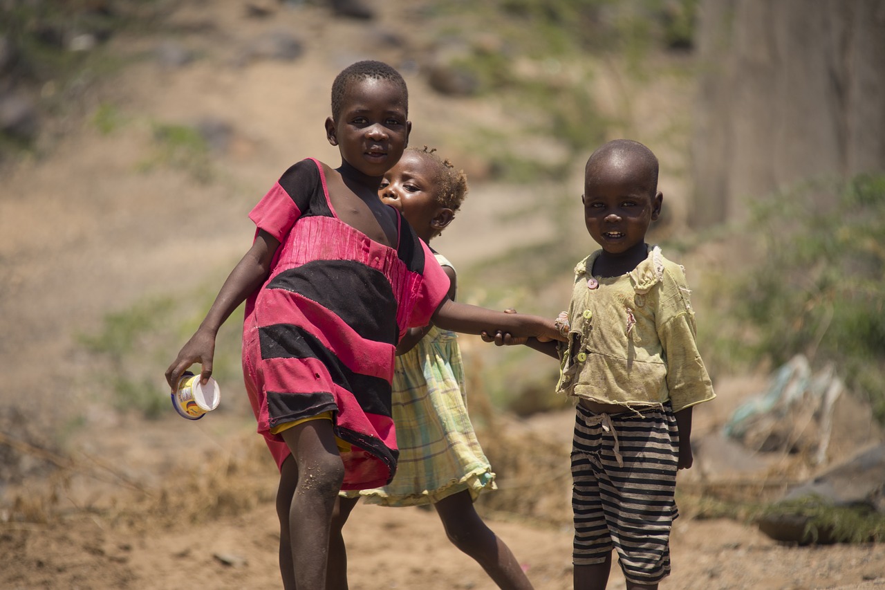 kids  playing  outside free photo