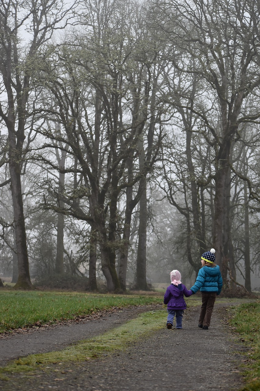 kids  girls  walking free photo