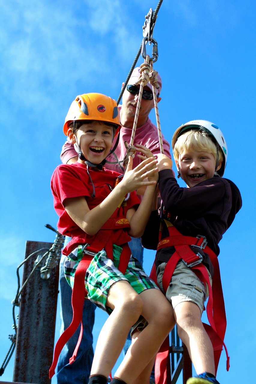 kids zip line children free photo