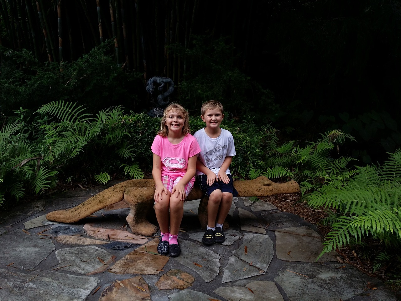 kids together alligator free photo