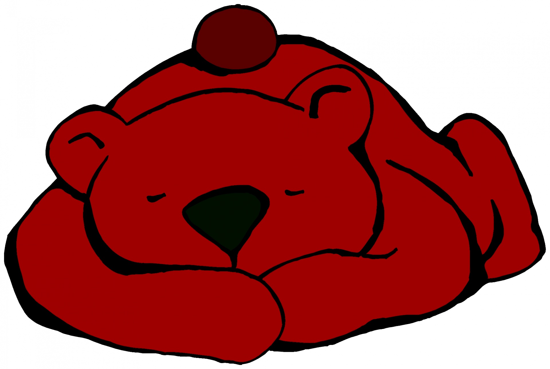 Мордочка спящего медведя