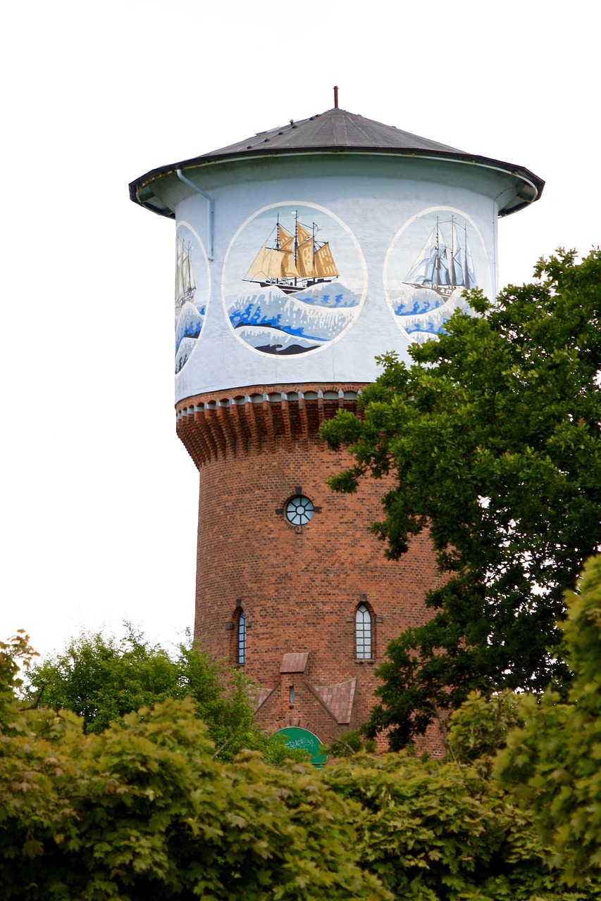 kiel water tower cultural monument free photo