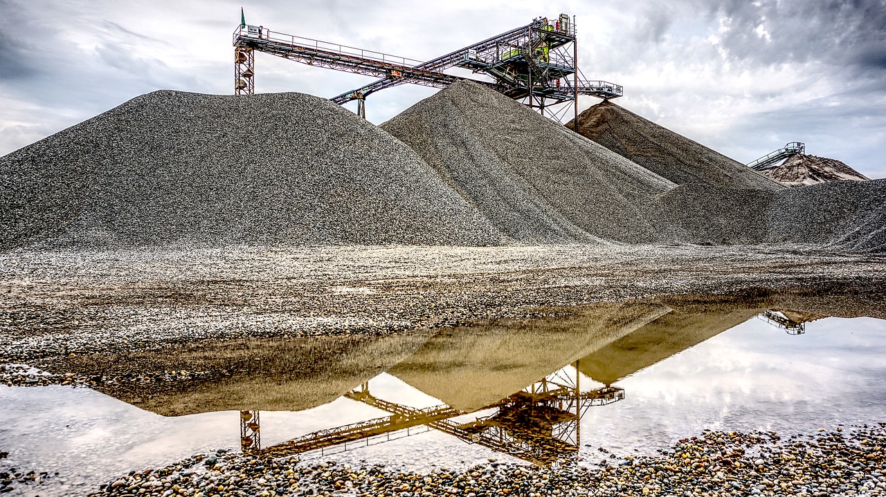 kieswerk open pit mining raw materials free photo