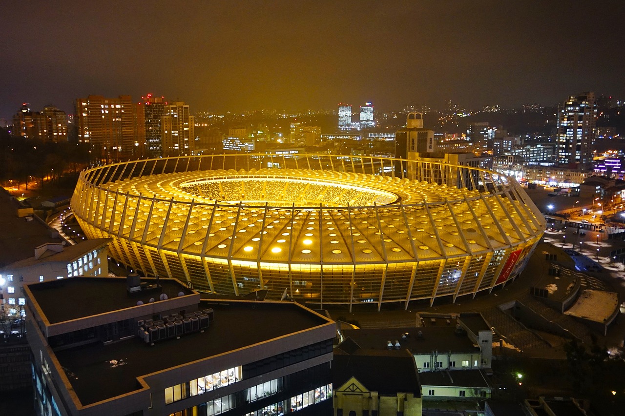 kiev olympic stadium stadium free photo