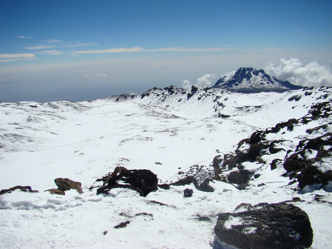 kilimanjaro snow summit free photo