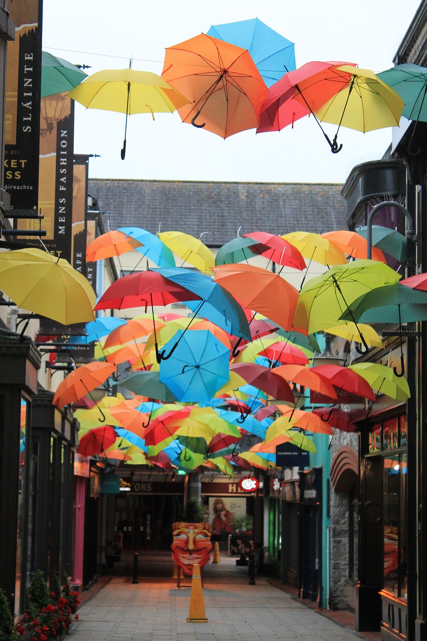 kilkenny umbrellas ireland free photo
