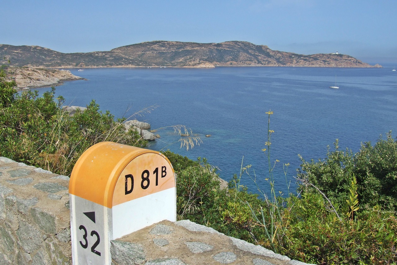 kilometer pole holiday corsica free photo