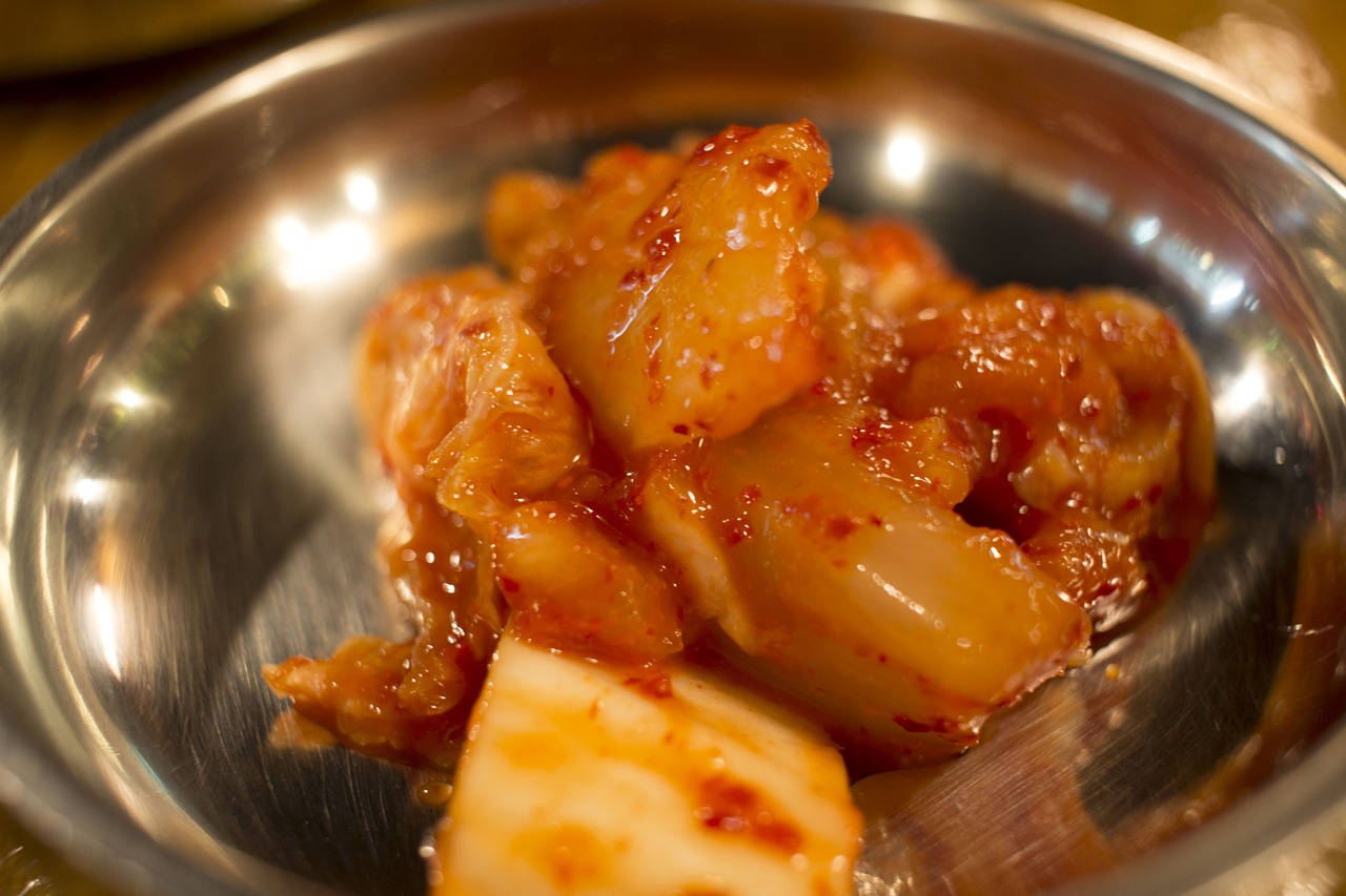 kimchi side dish delicious food free photo