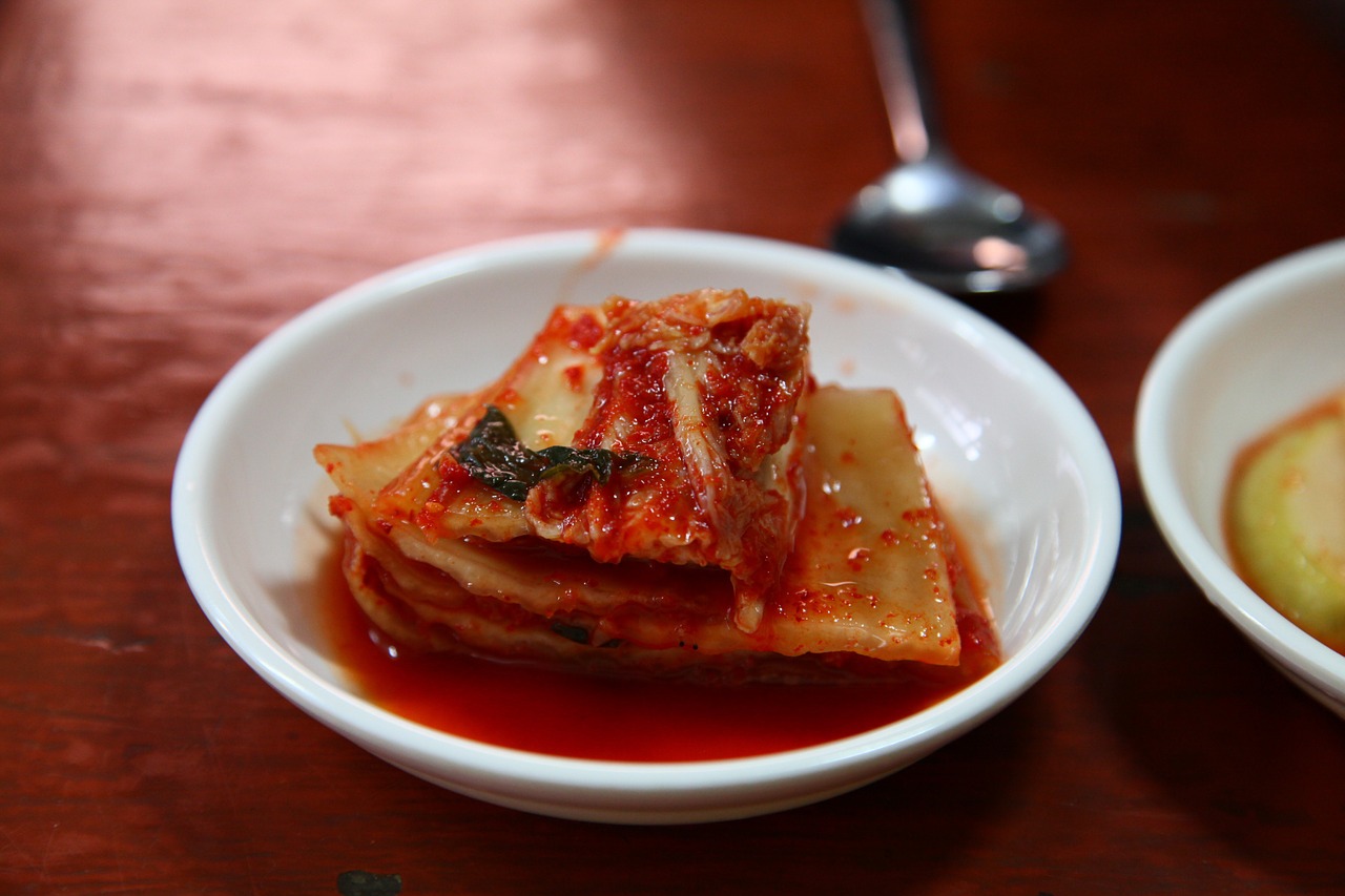 kimchi baechu kimchi spicy kimchi free photo
