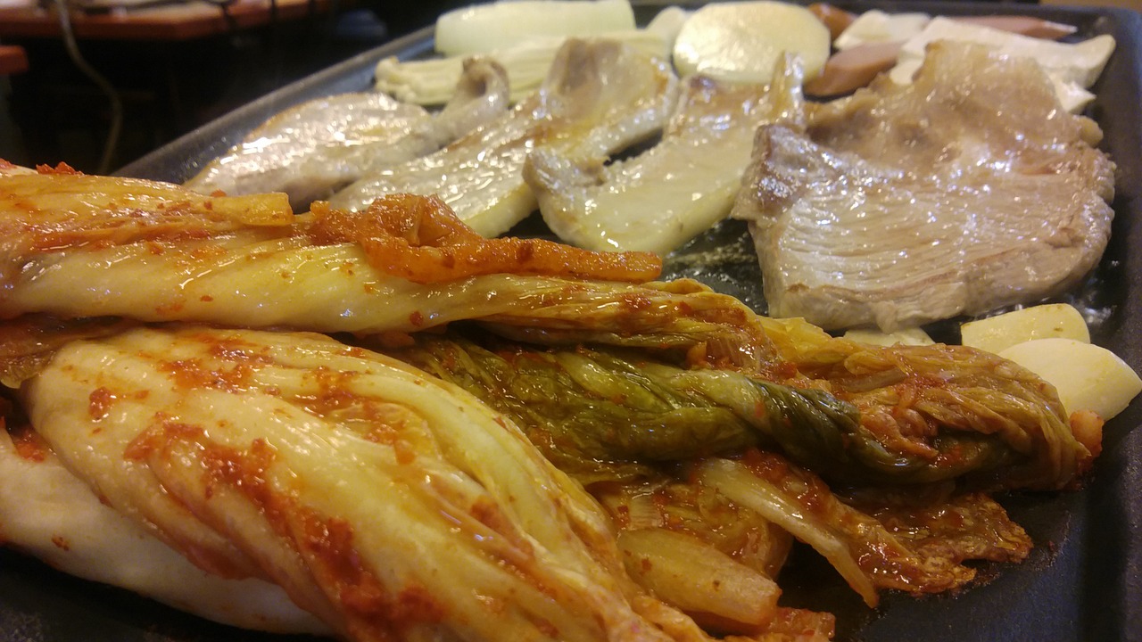 kimchi meat pork free photo
