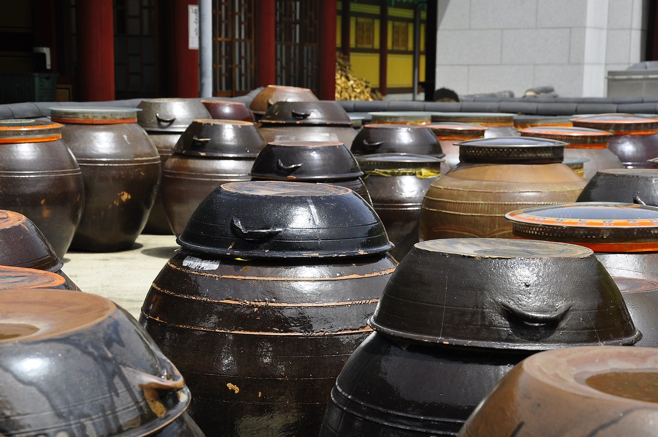 kimchie south korea pots free photo