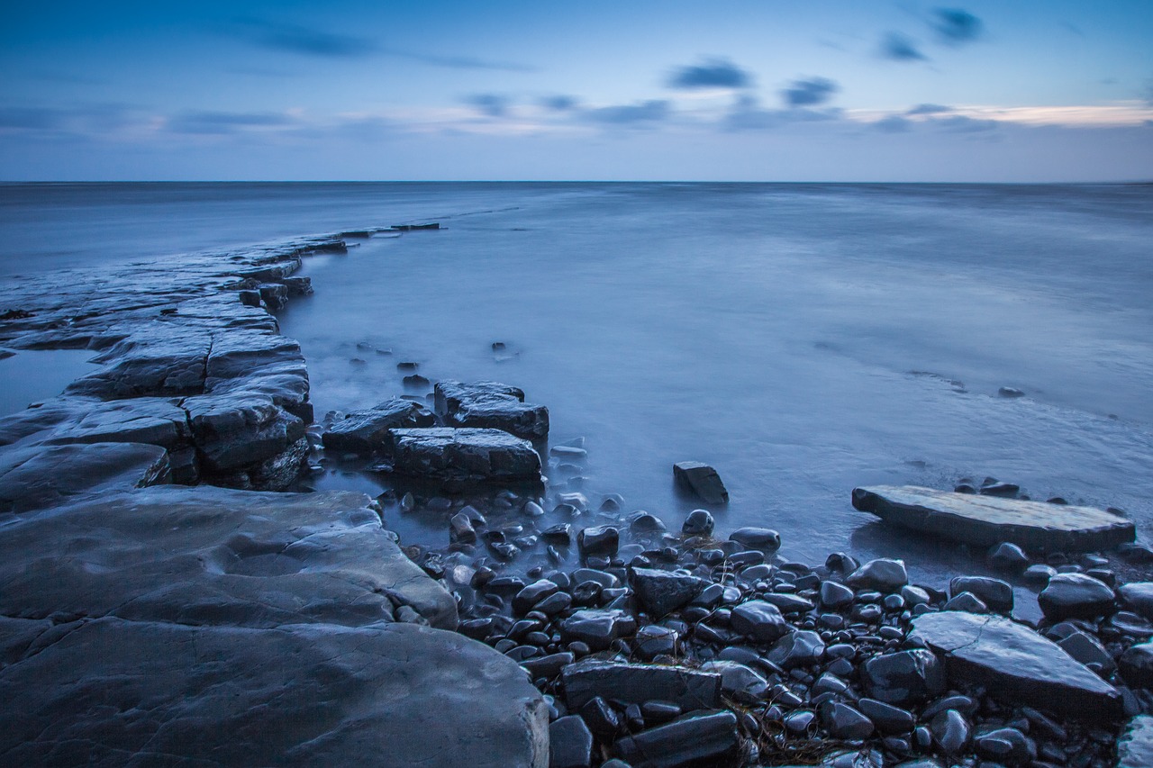 kimmeridge bay sea reefs free photo