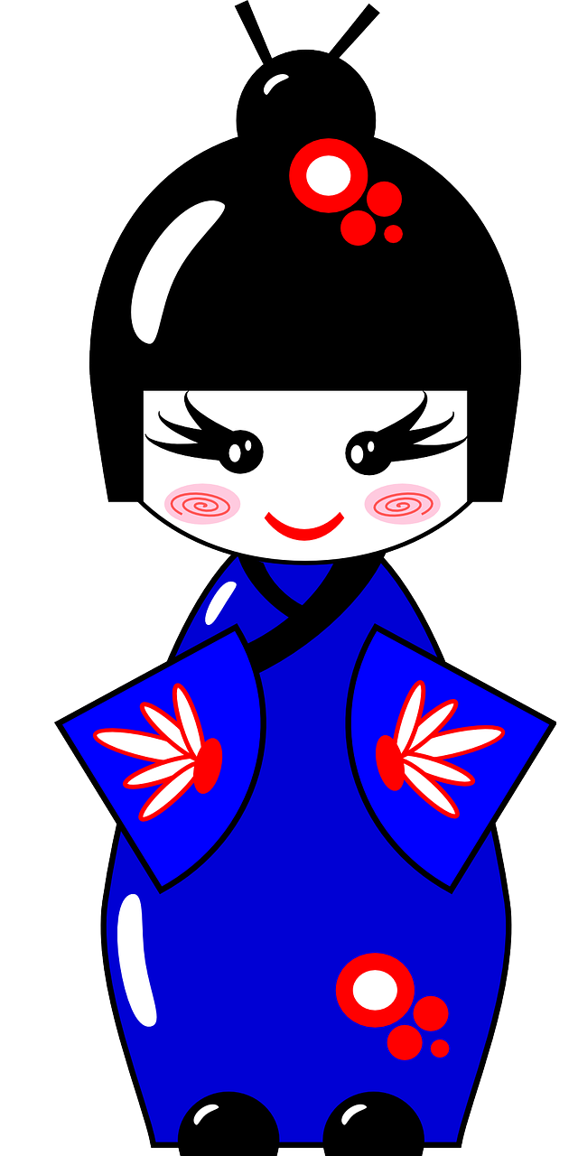 kimono doll japanese free photo