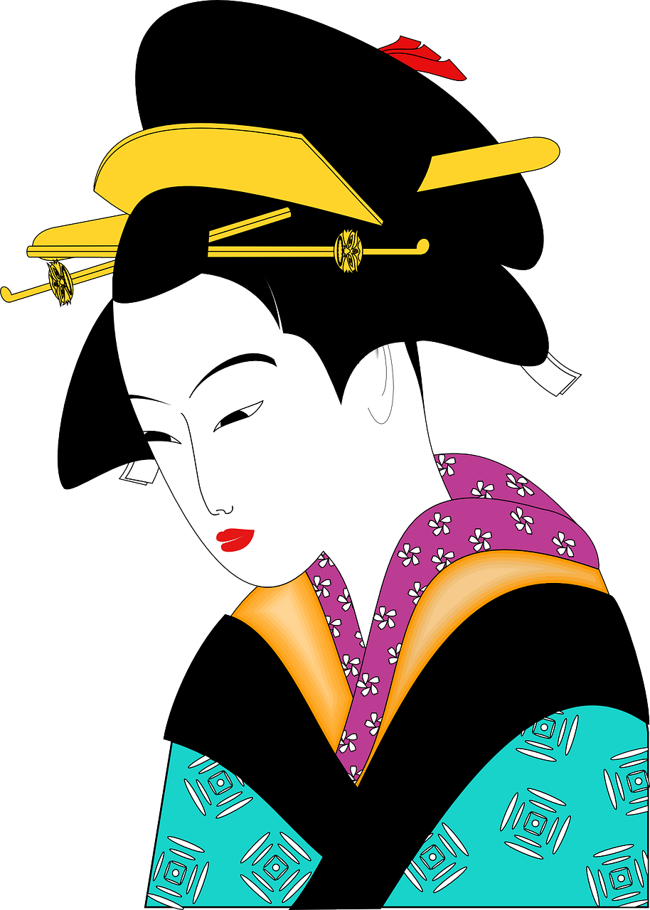 kimono geisha woman free photo