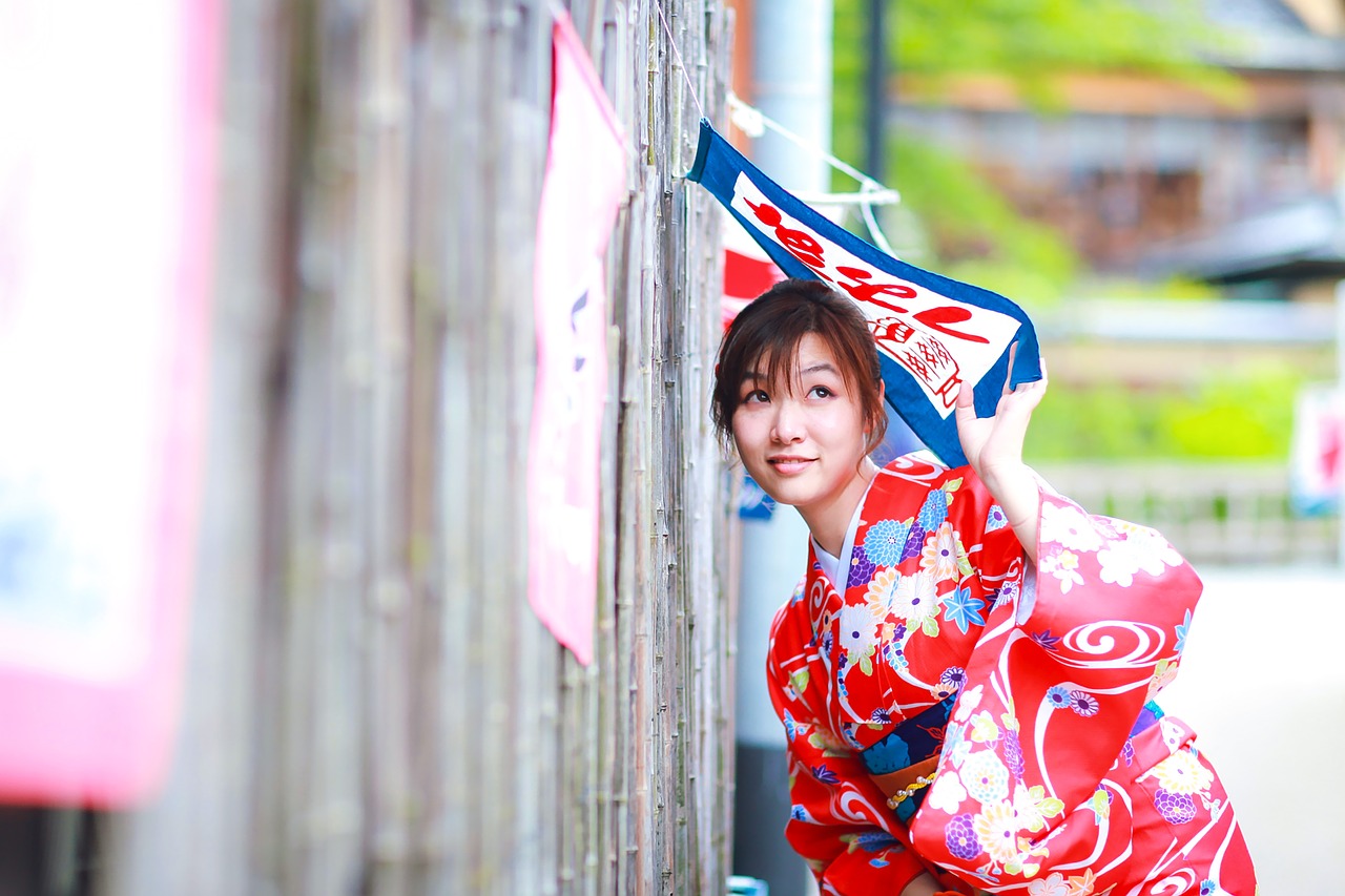 kimono girls summer free photo